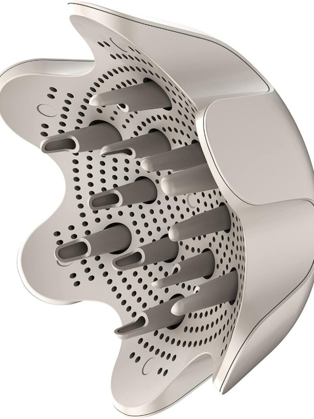 Curl-Defining Diffuser Attachment for Flexible Styling, Stone Color, Perfect for